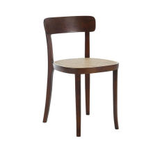 Popular design dinning chair with rattan&solid wood